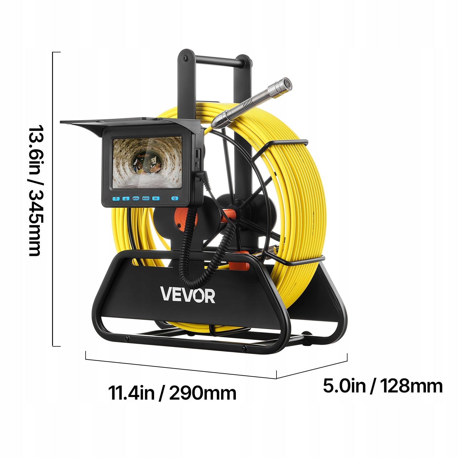 Pipe Inspection Camera 30M Cable Length 10,9CM Screen Waterproof IP68 EAN (GTIN) 197988528098