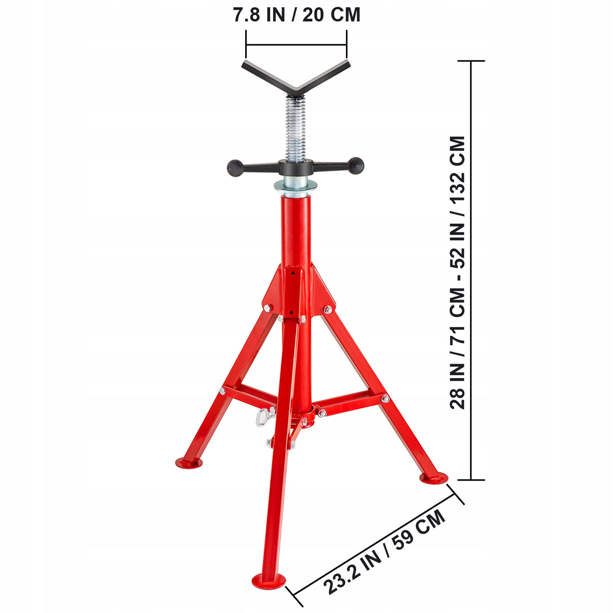 Pipe Racks Head V 4500LBS Folding Legs Pipe Rack 71-132CM EAN (GTIN) 8721334071888