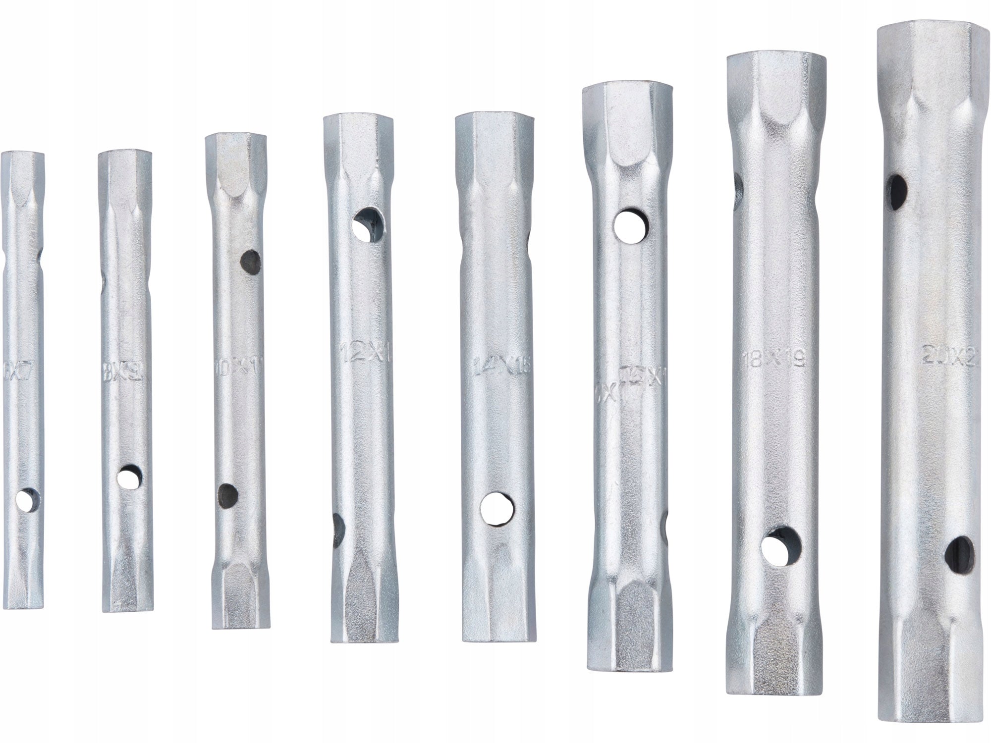 Pipe Wrenches 6-22mm Key Set 8 Pack + CASE +2 Key Holders Packaging status original