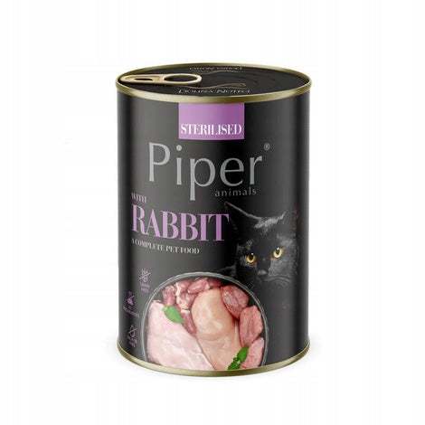 Piper 12x400g Rabbit for sterilized cats Brand Dolina Noteci
