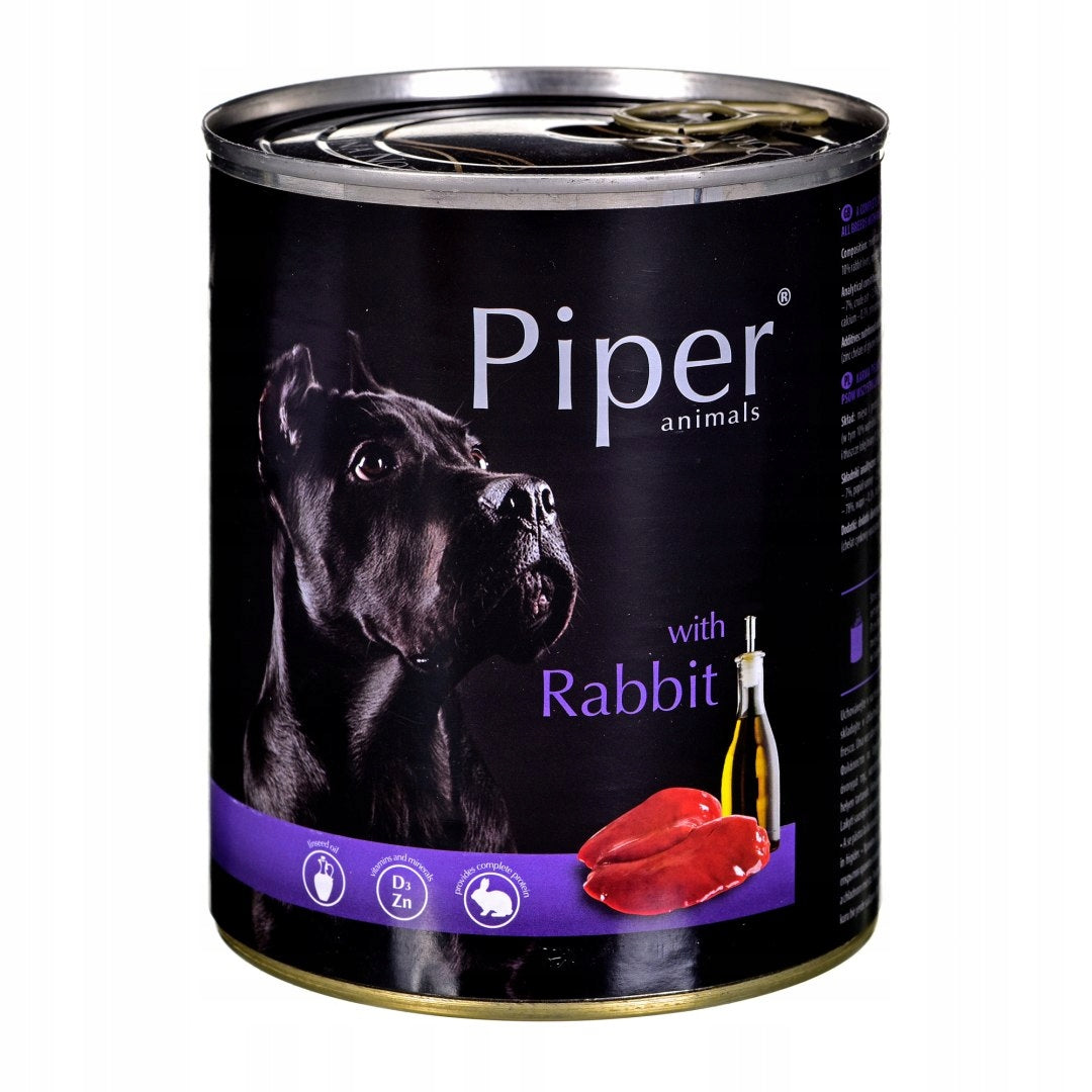 Piper Animals Wet Dog Food Rabbit 800 g Manufacturer code gasere432