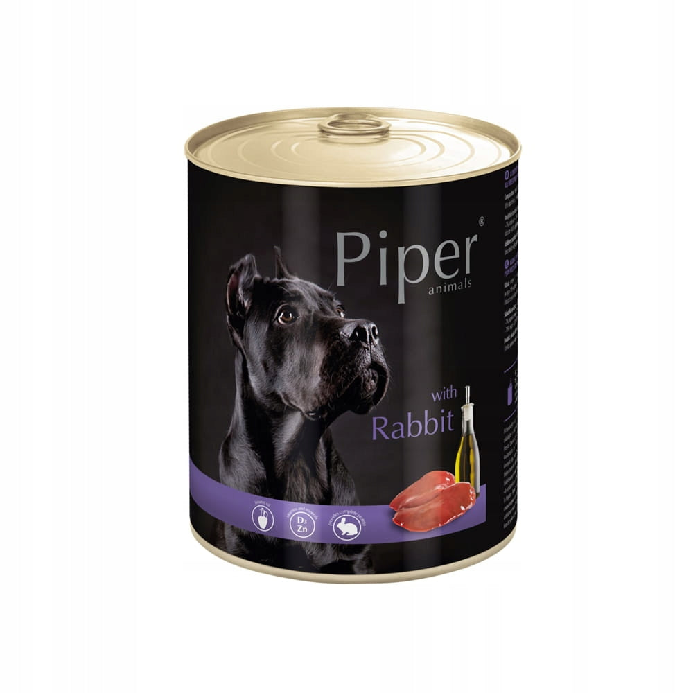 Piper Animals Wet Dog Food Rabbit 800 g