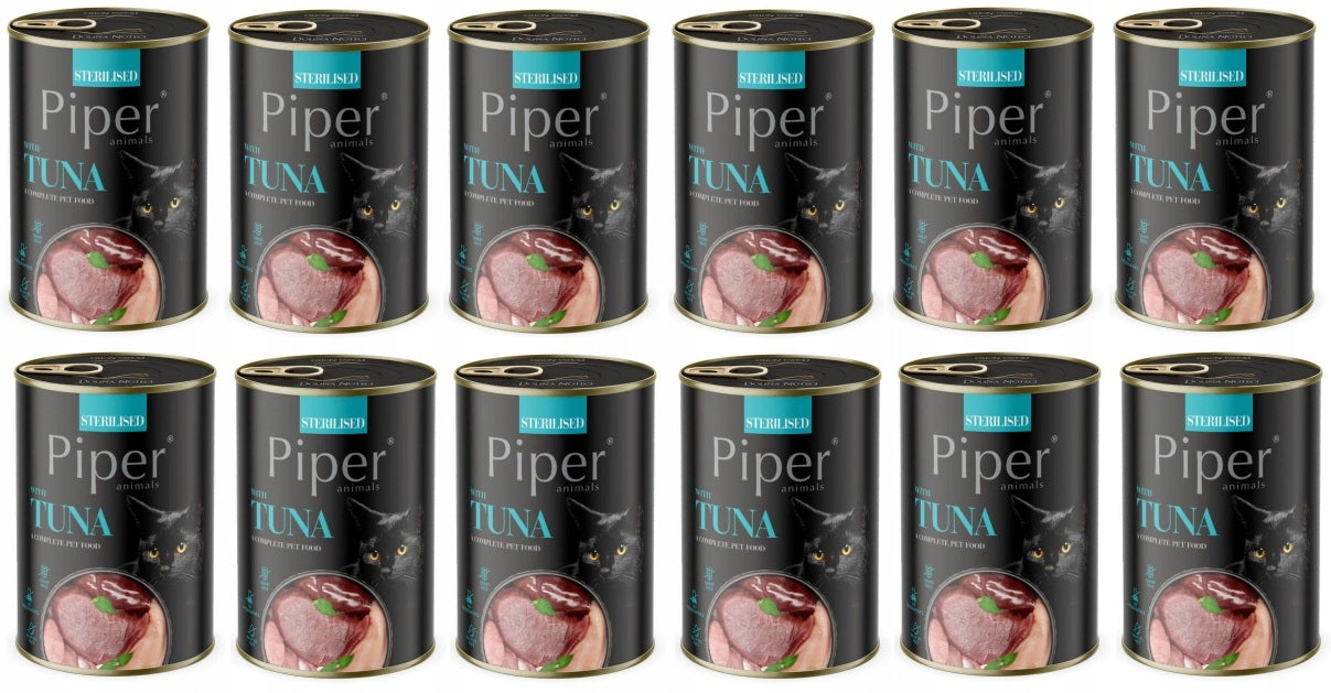 Piper Sterilised cat food tuna 12x400 g Brand Piper Animals