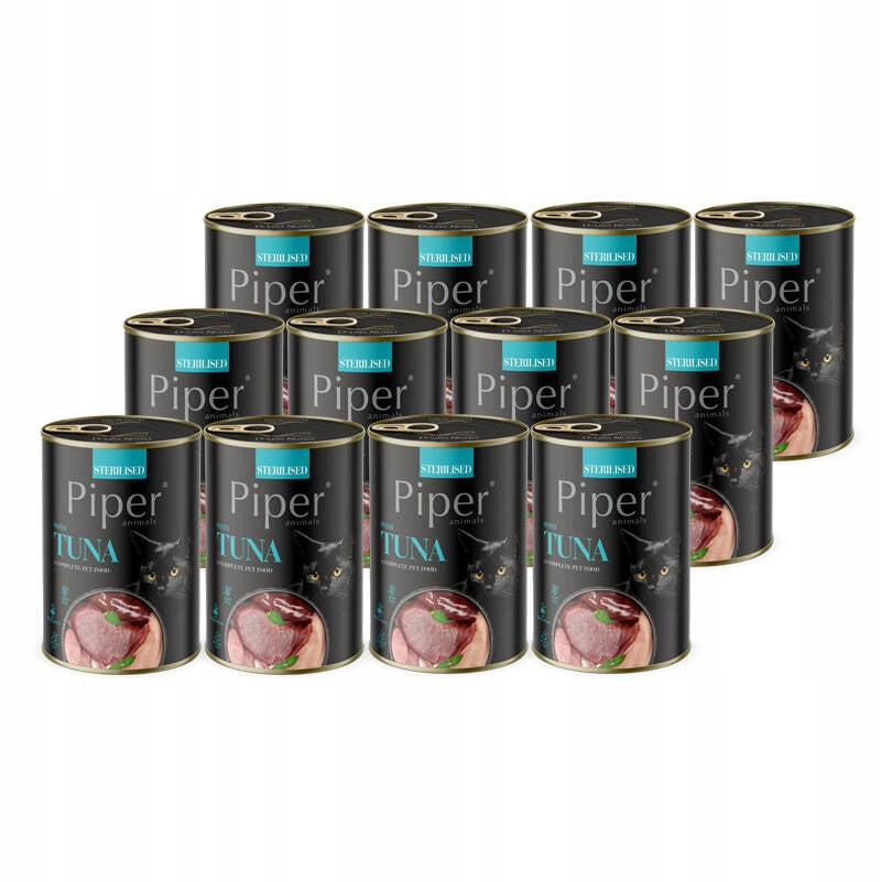 Piper Sterilised cat food tuna 12x400 g