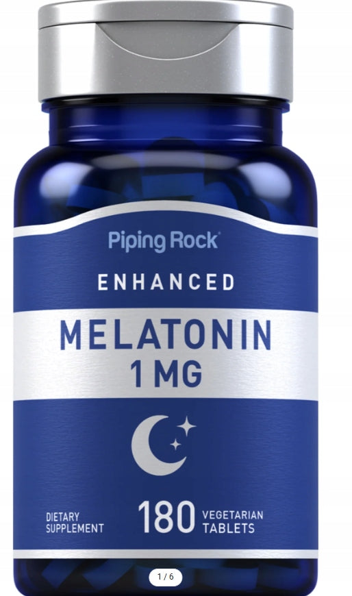 PipingRock Melatonin 1mg 180 vege tabs Strong Deep Sleep Sleeping USA