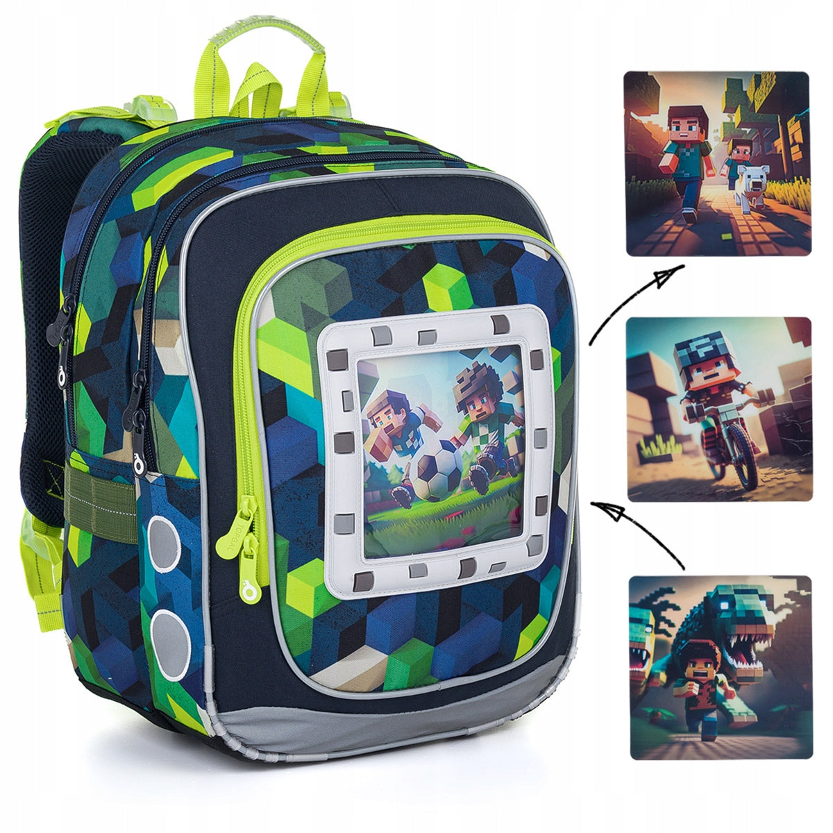 PixelArt World Topgal ENDY 24015 backpack