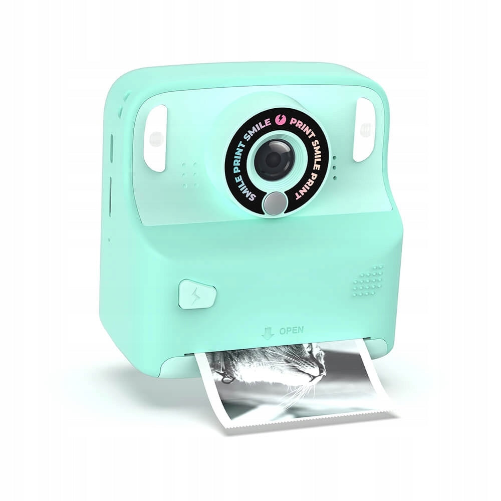 PixiPrint MOB Digital Camera with Printing Function – Turquoise