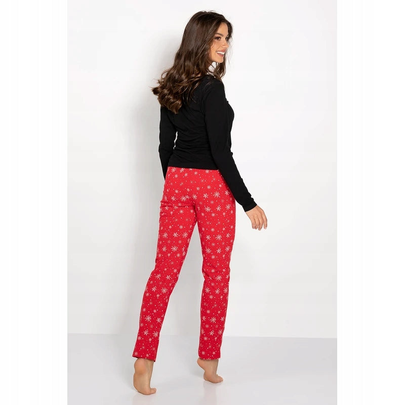 Pyjama für Damen Momenti Per Me Christmas Time 61592, rot 