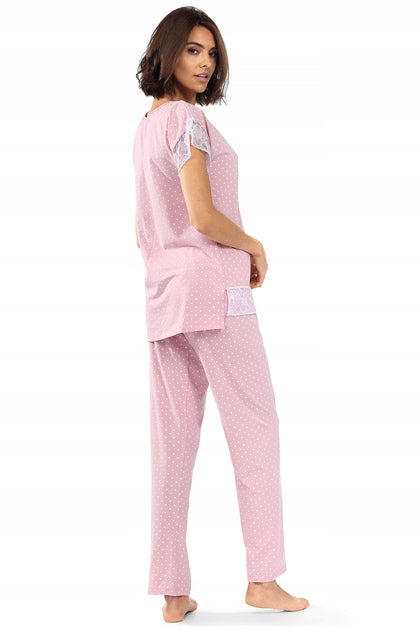Pyjama für Damen Lirin, rosa 