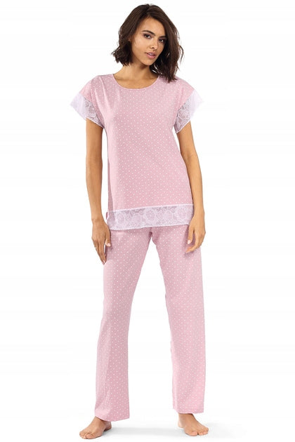 Pyjama für Damen Lirin, rosa 