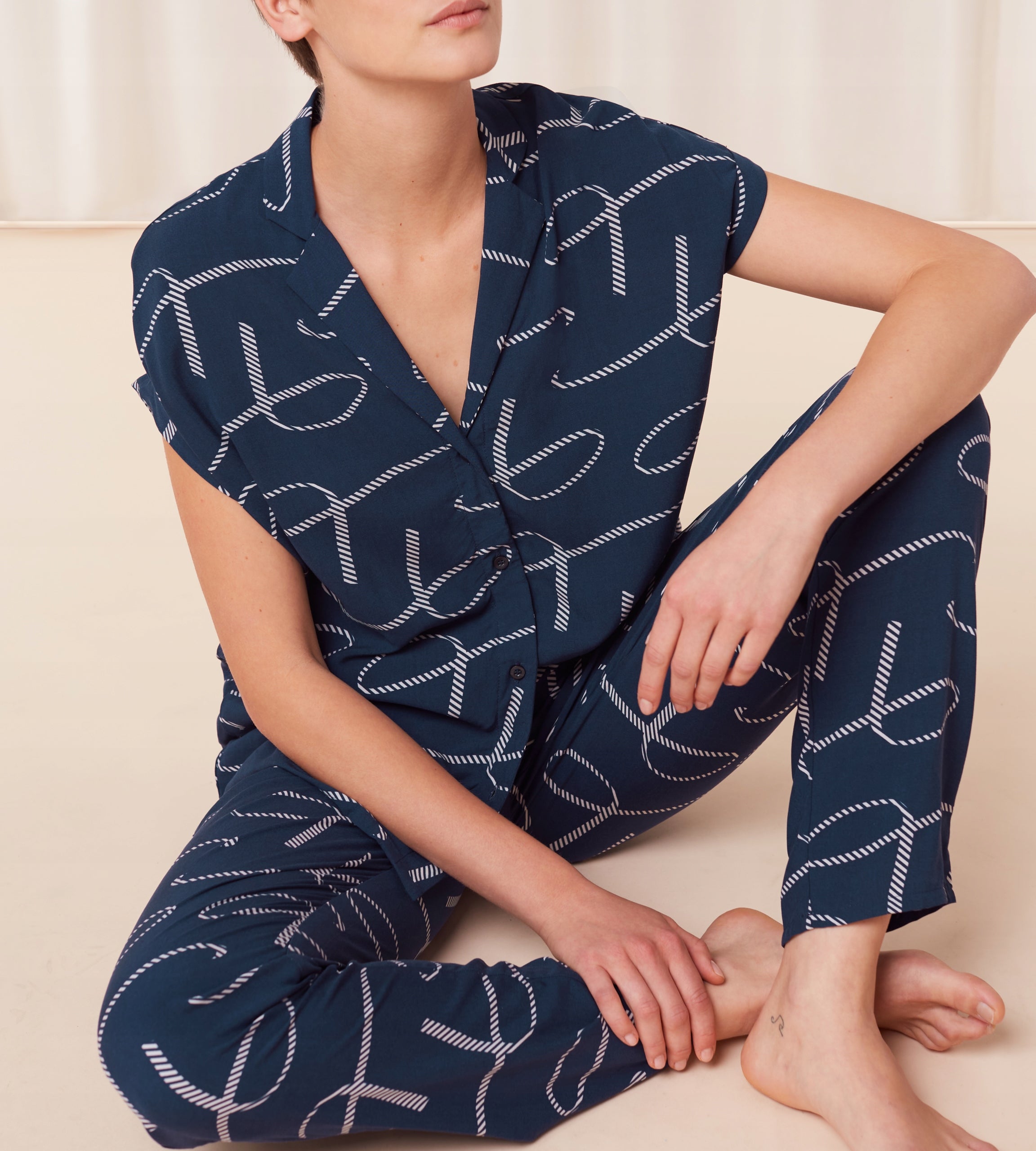 Pyjama für Damen Triumph PW 01 M008, blau 
