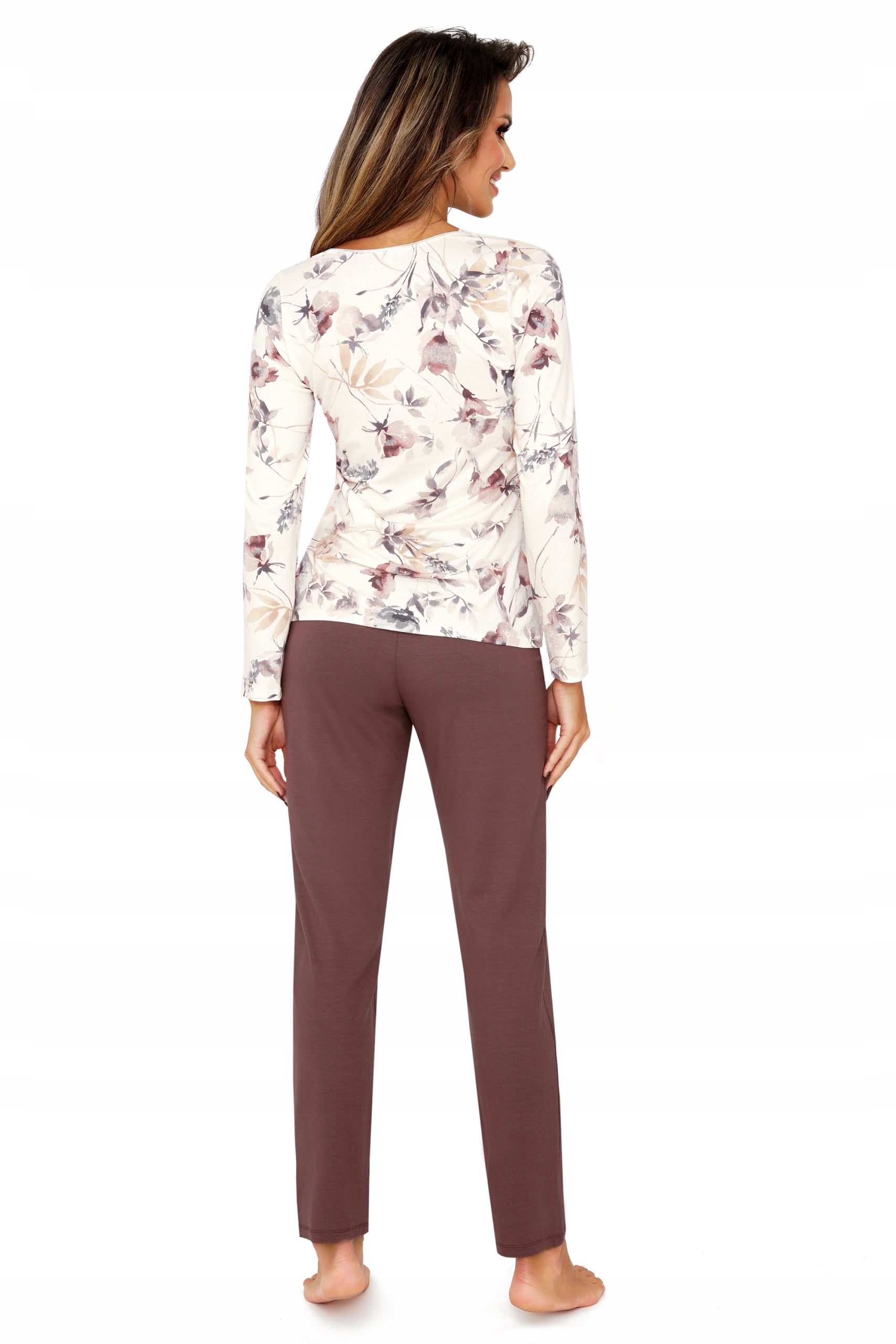 Pyjama für Damen Belinda, braun 