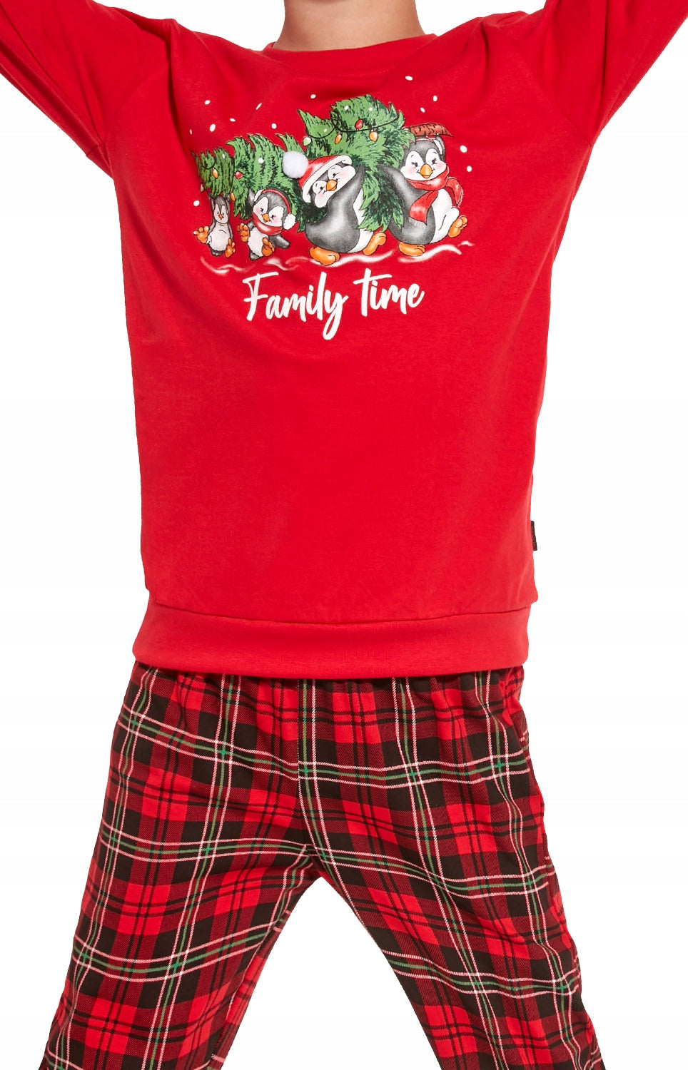 Pyjama für Jungen Cornette, rot 