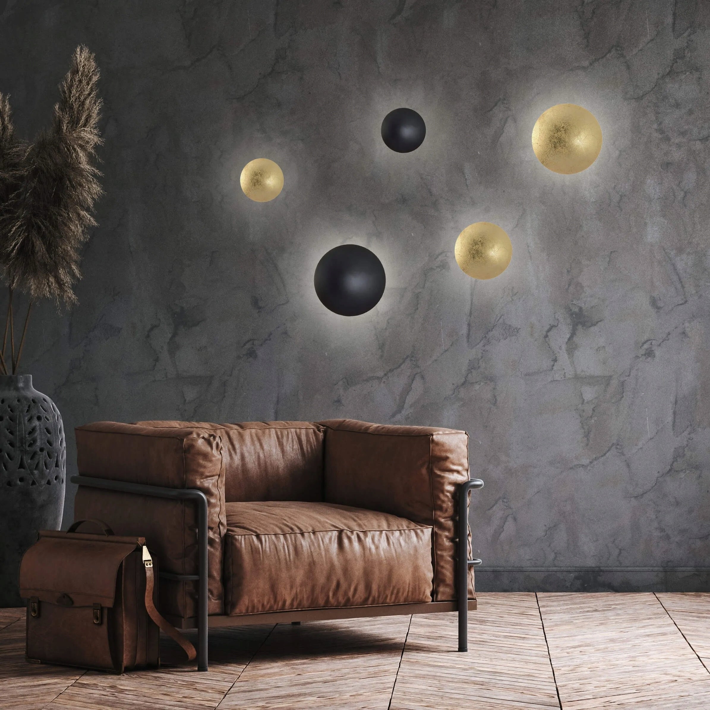 Light Prestige lubinis šviestuvas Platillo Black