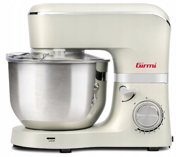 Planetary Food Processor Girmi IM4701 1300W Bowl 6L Beige for Mixing
