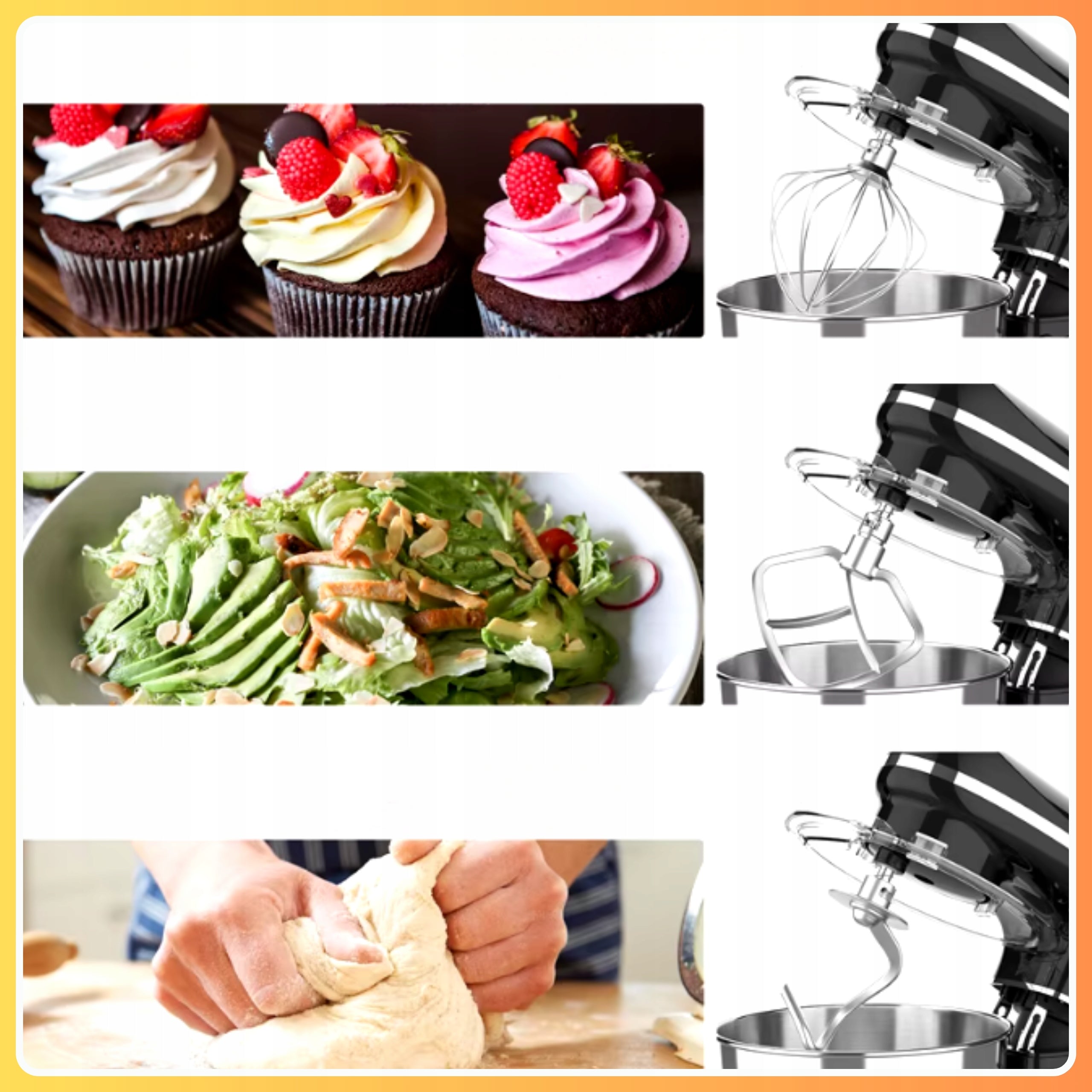 Planetary Food Processor With Blender Meat Grinder 2200W Brand Ruhhy