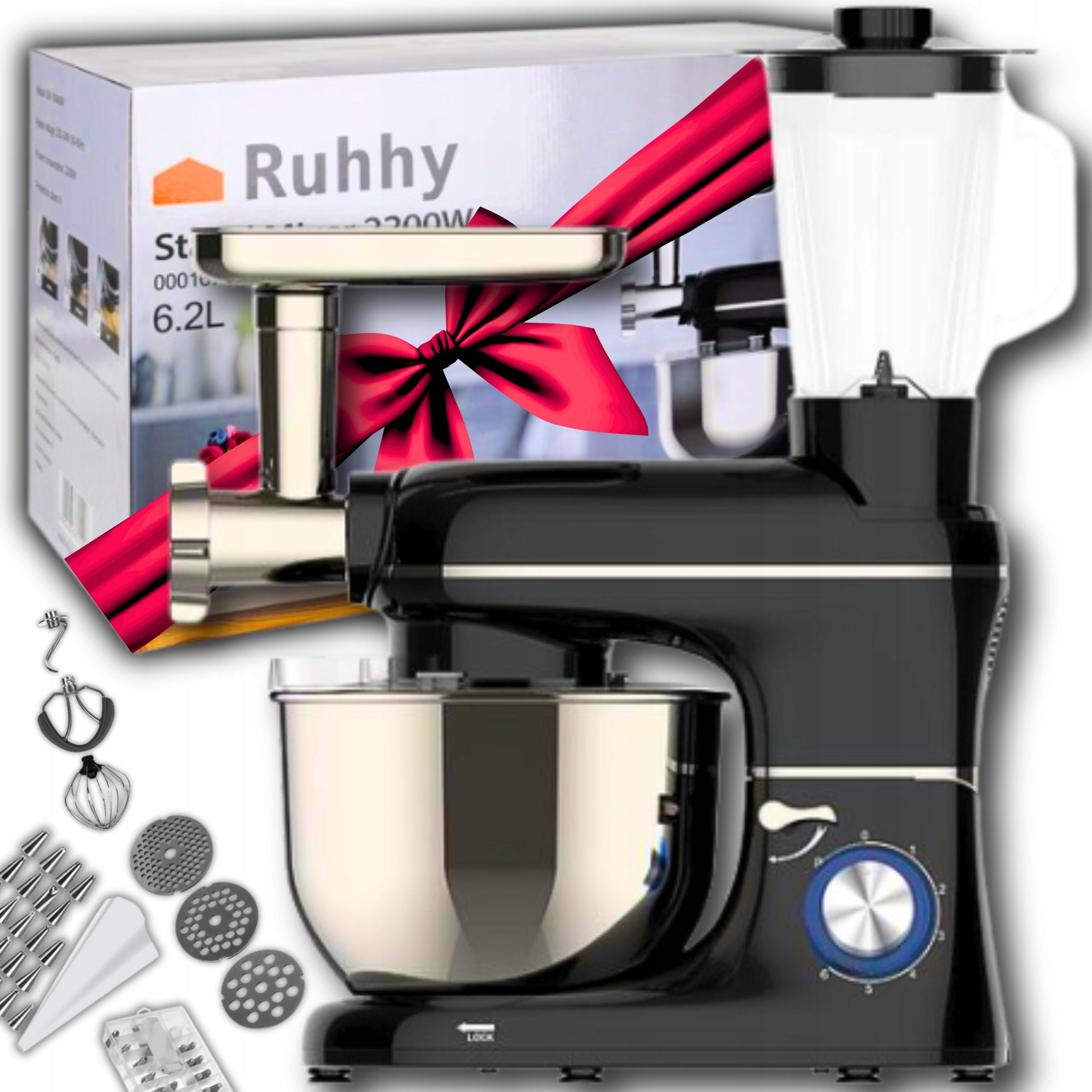 Planetary Food Processor With Blender Meat Grinder 2200W