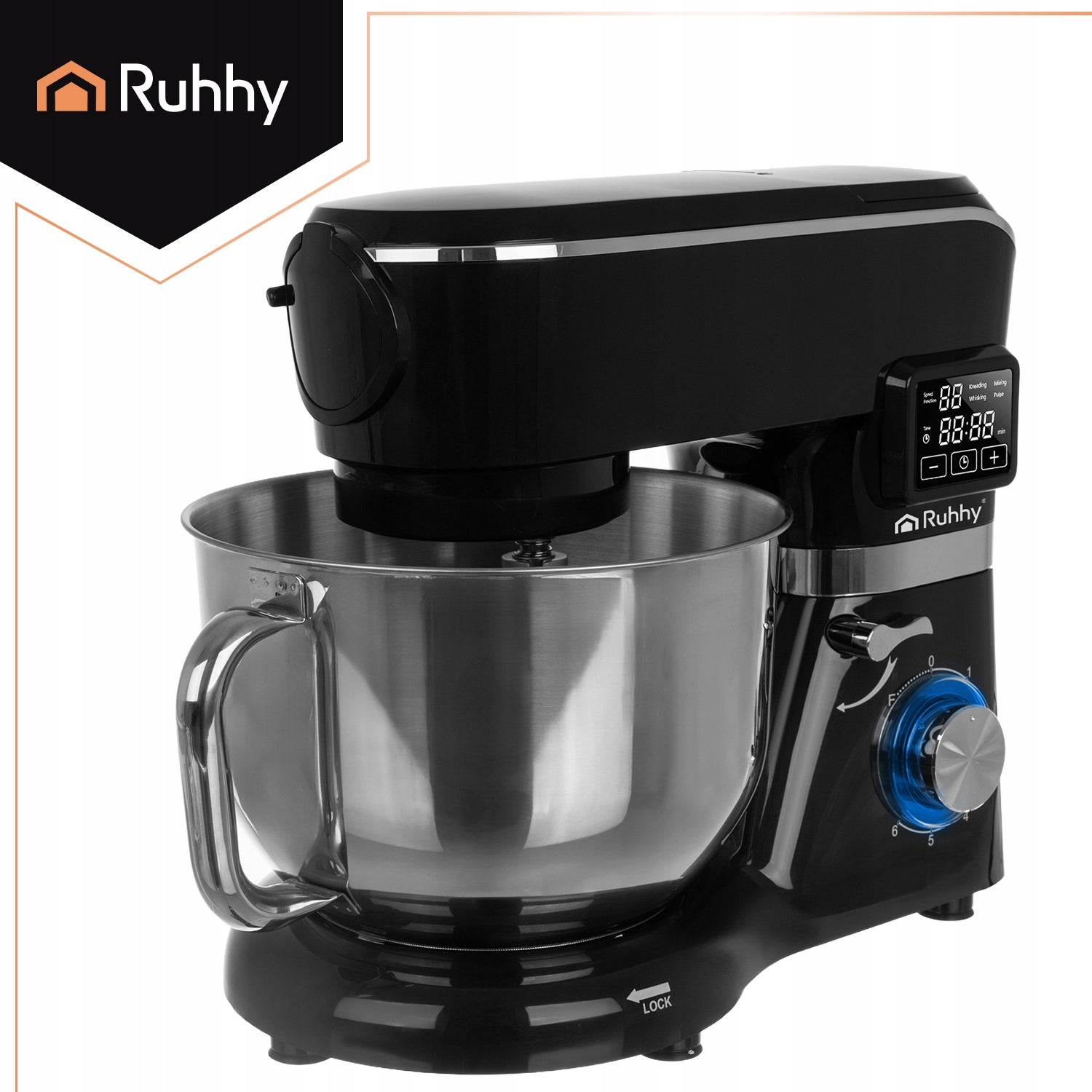 Planetary Food Processor with Heated Bowl 6,2L Multifunctional + Blender Manufacturer code Robot kuchenny z podg. misą + blender Ruhhy