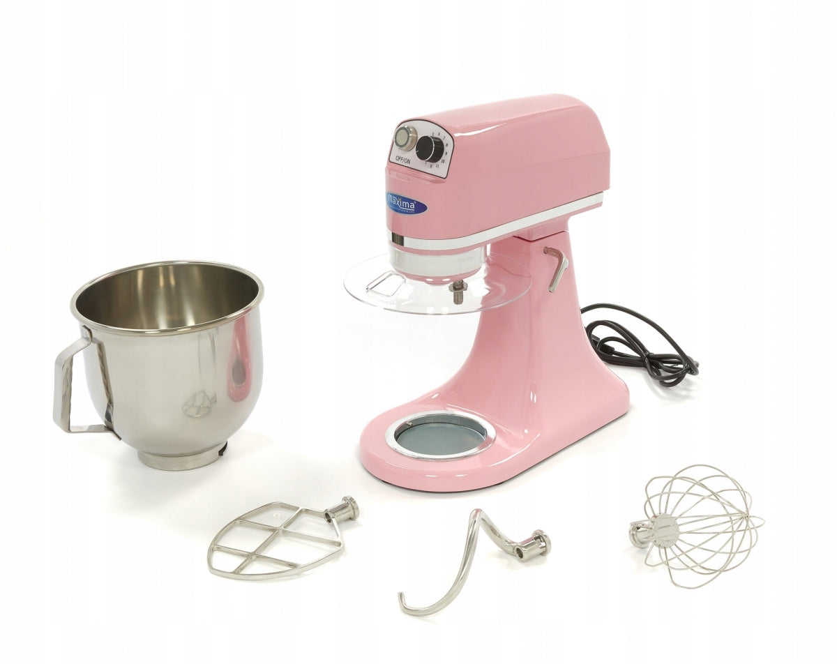 Planetary Mixer for Cakes 7L Pink Robot 3 tips / MAXIMA / 09300151 Brand Maxima