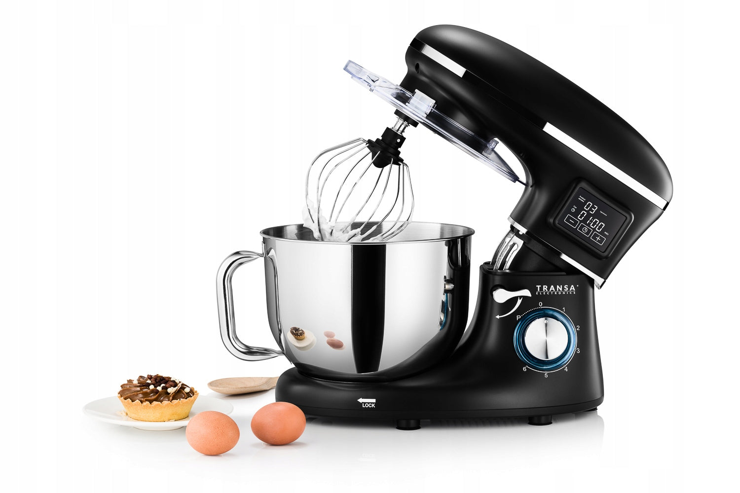 Planetary Robot Heated Kitchen Bowl Black BOWL 6L LARGE POWER 3000W Packaging status original