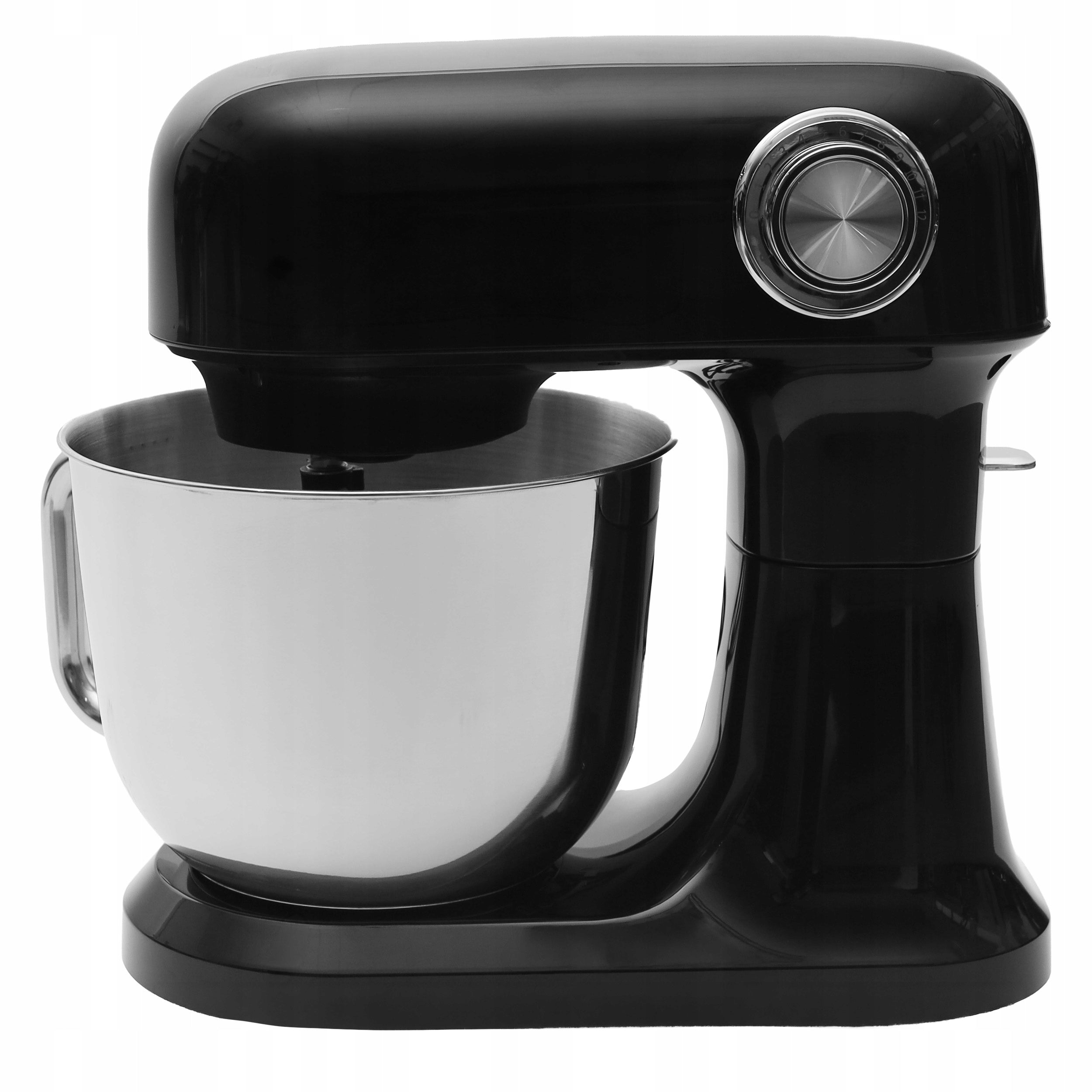 Planetary Robot Kitchen Mixer with Bowl 5l 1500W Silicone Spatula Black Packaging status original