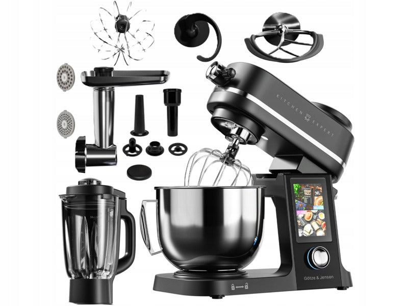 Planetary food processor GÖTZE & JENSEN SB900K 1600W with screen, scale