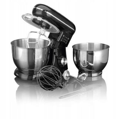 Planetary food processor Hoffen 1300 W black 2 bowls