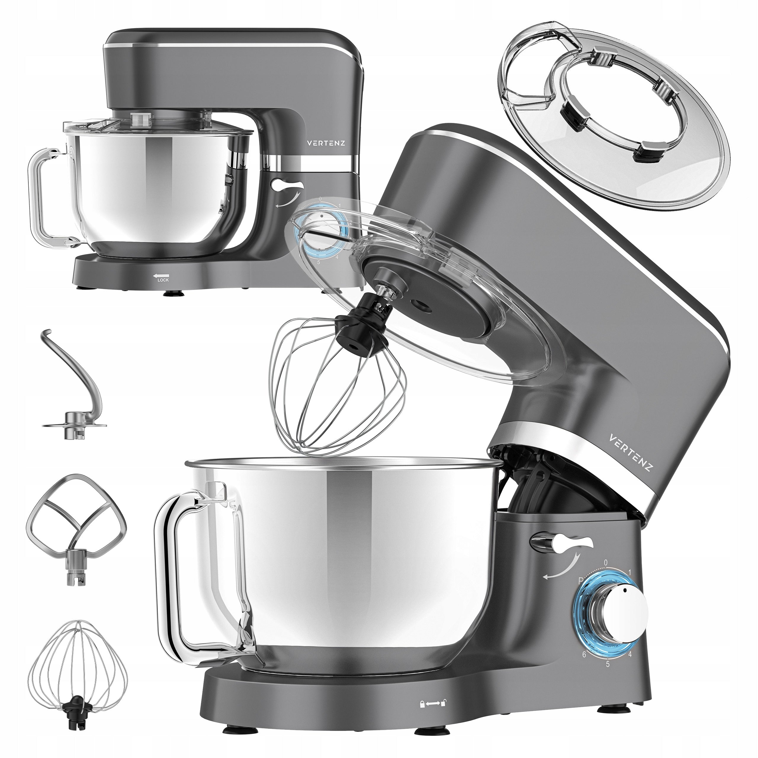 Planetary food processor VERTENZ multifunction mixer with bowl 5,5L 1900W