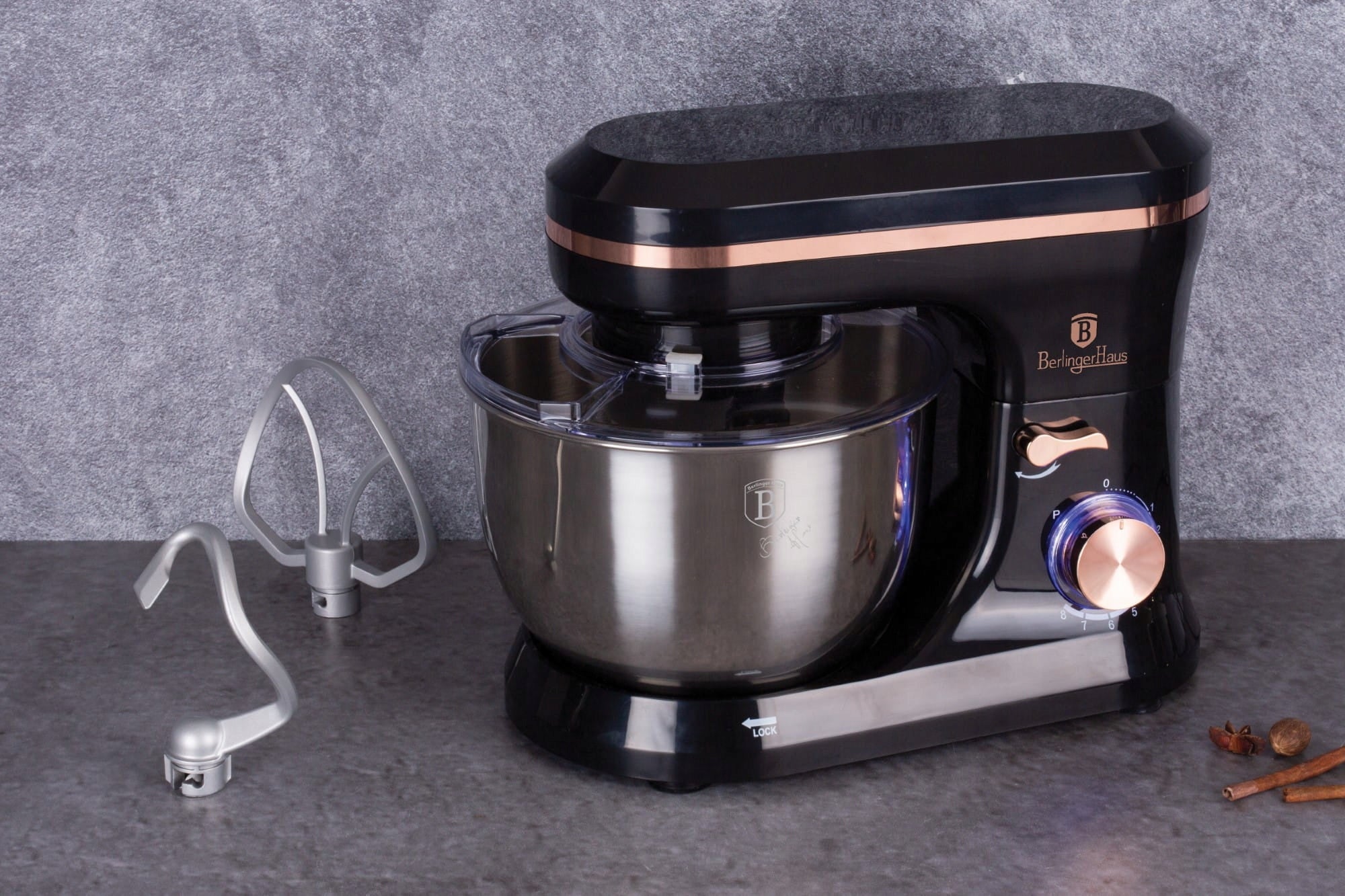 Planetary robot BERLINGER HAUS BH-9458 1000W Kitchen mixer with bowl 4,5L