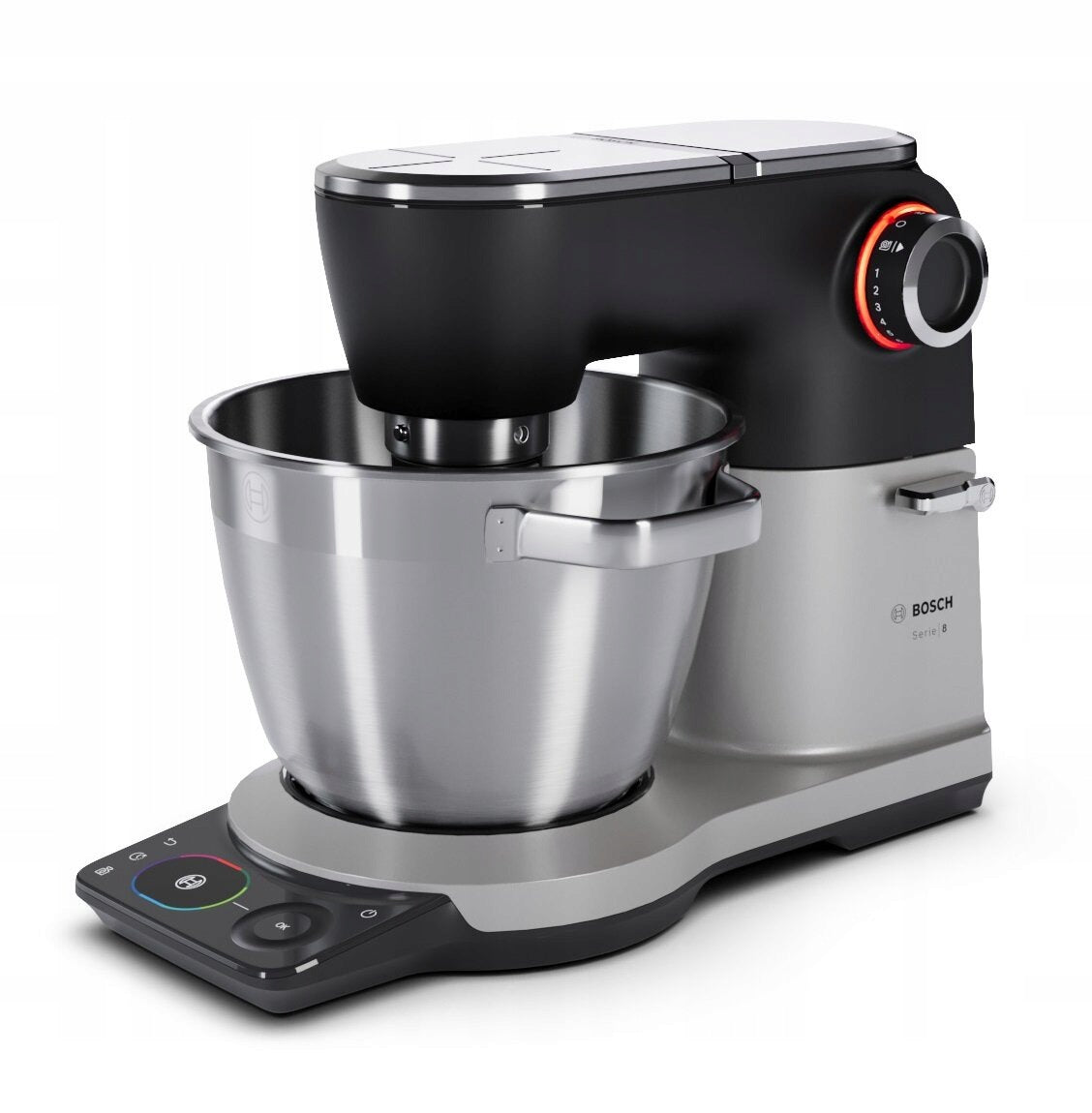 Planetary robot BOSCH OptiMUM Series 8 1600W with meat grinder and scale Dominant color silver