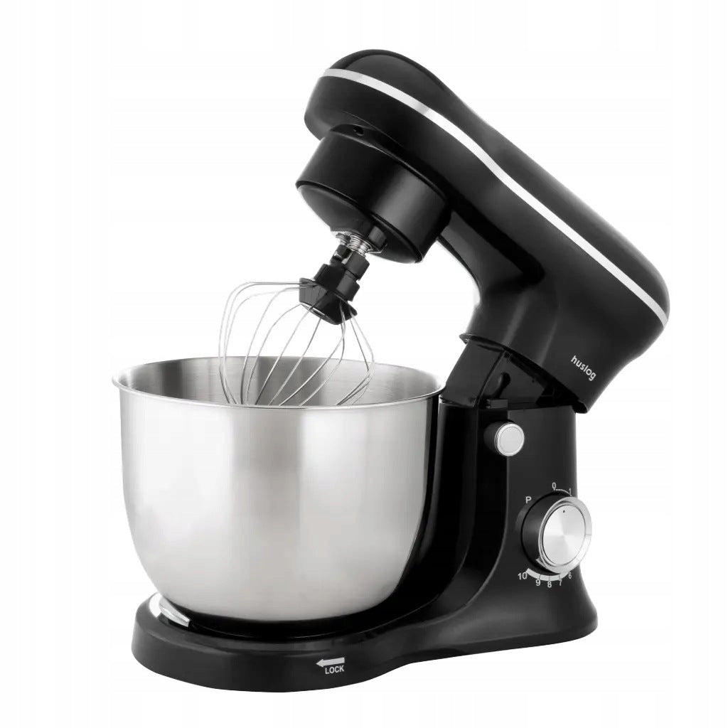 Planetary robot HUSLOG HUS1046 MixMaster 3000W Black 3 stirrers 2 bowls Packaging status original
