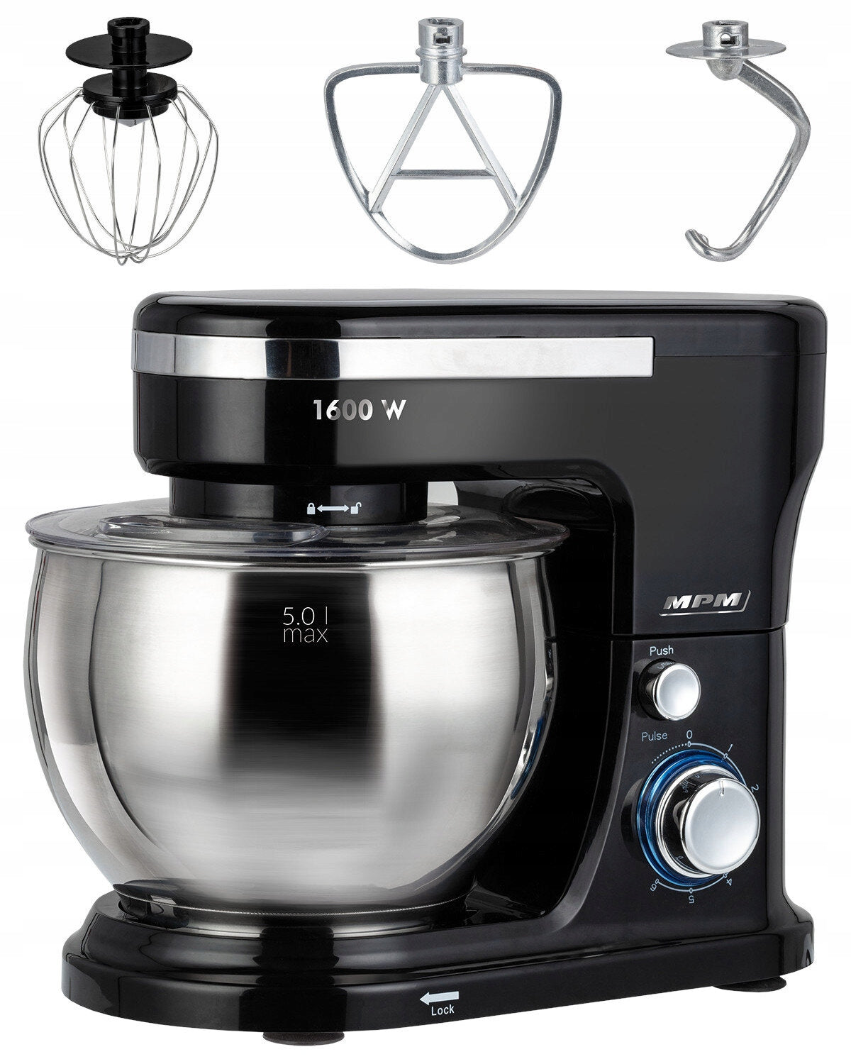 Planetary robot MPM MRK-21 (2 bowls) 1600W Dominant color black