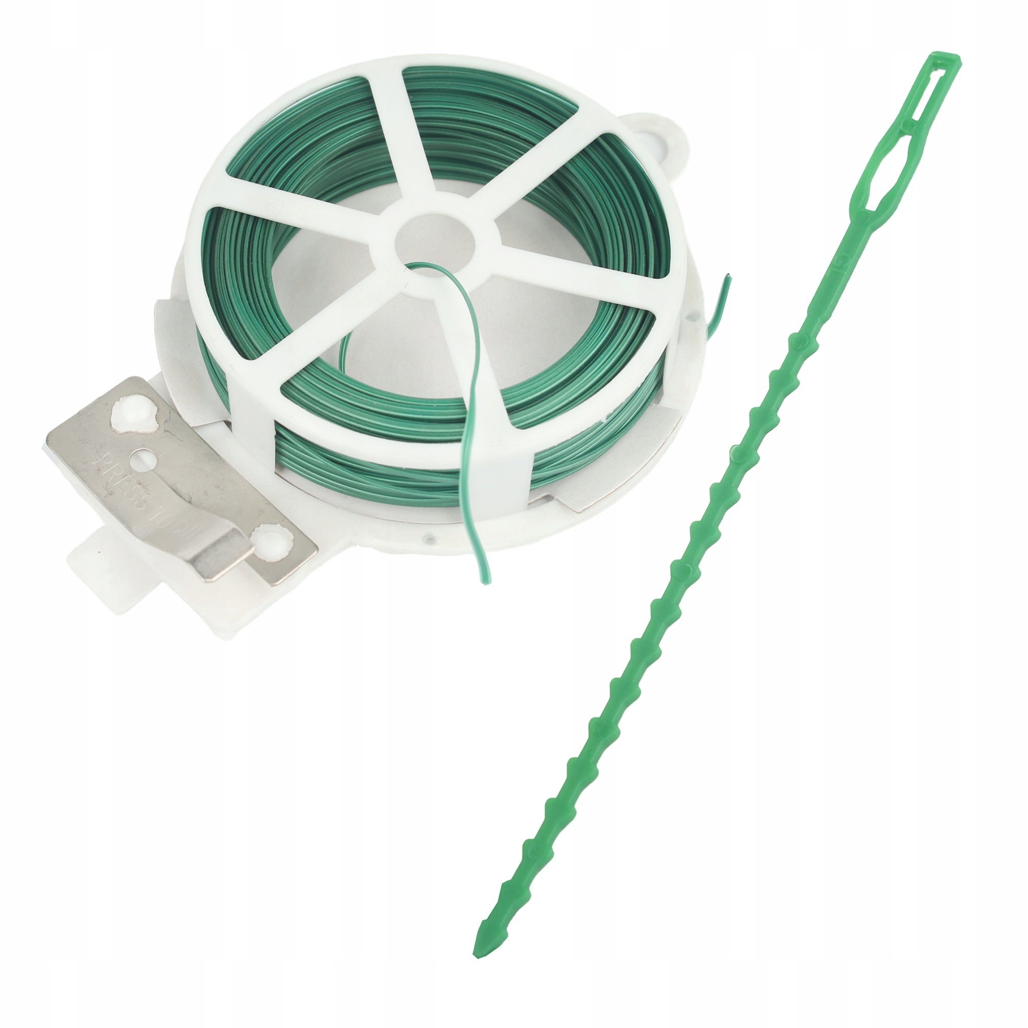 Plant Attachment Accessory Kit Clips Bands Garden Wire Color green
