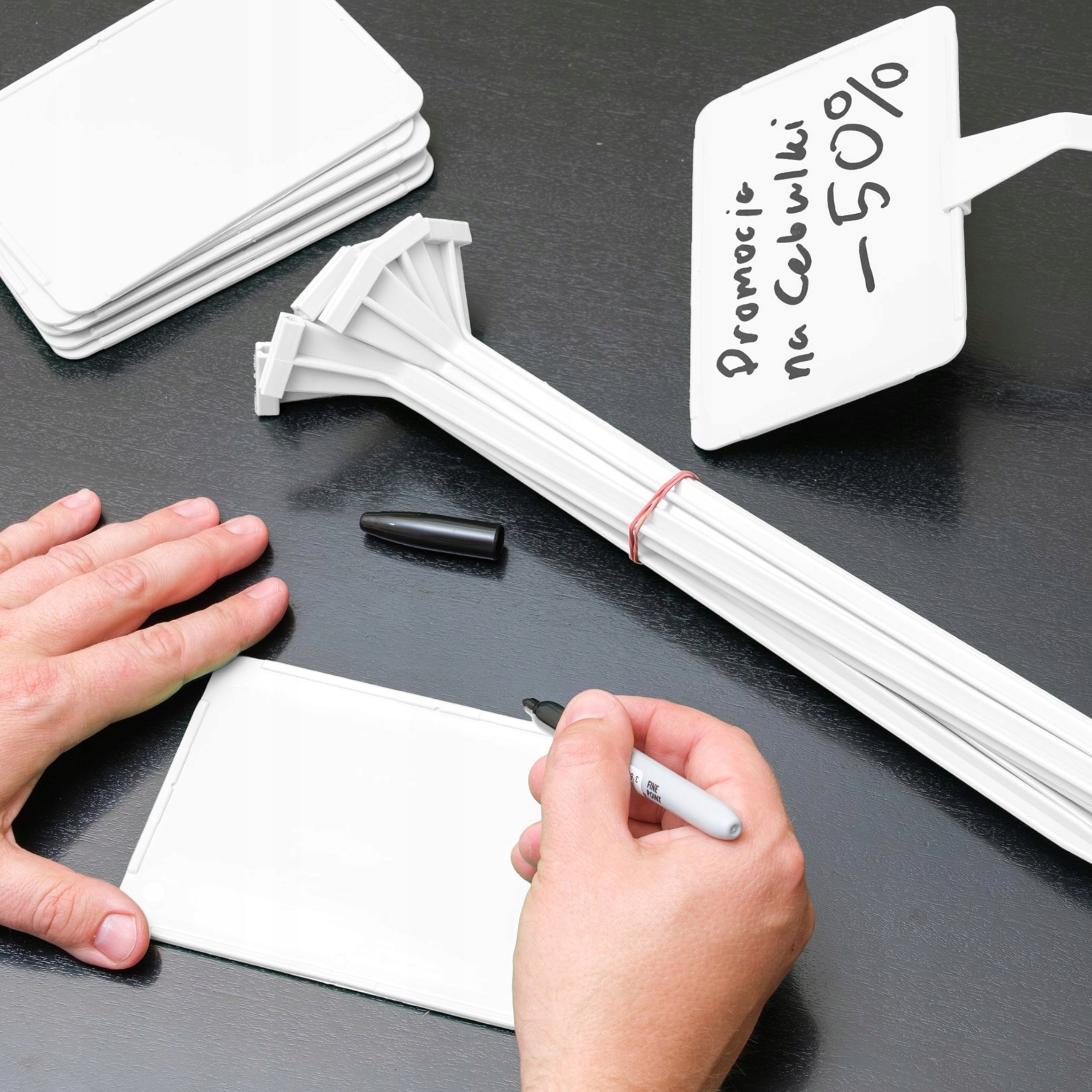 Plant Description Labels LARGE 16x11 cm Interchangeable White Field Number of pieces 10 pcs