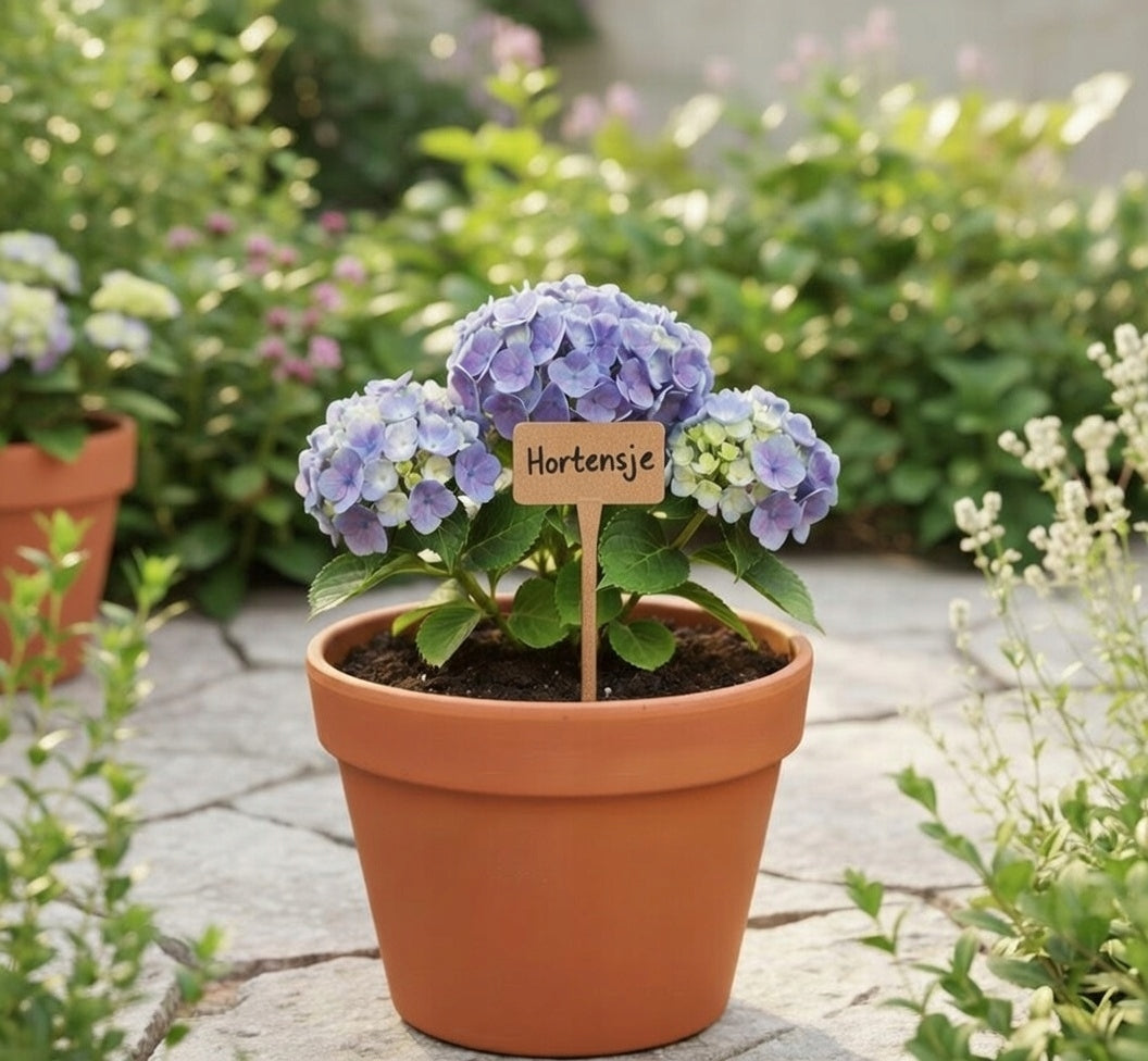 Plant Description Labels LARGE 16x11cm Interchangeable Field + Marker Manufacturer code Tabliczki Orange do opisu roślin