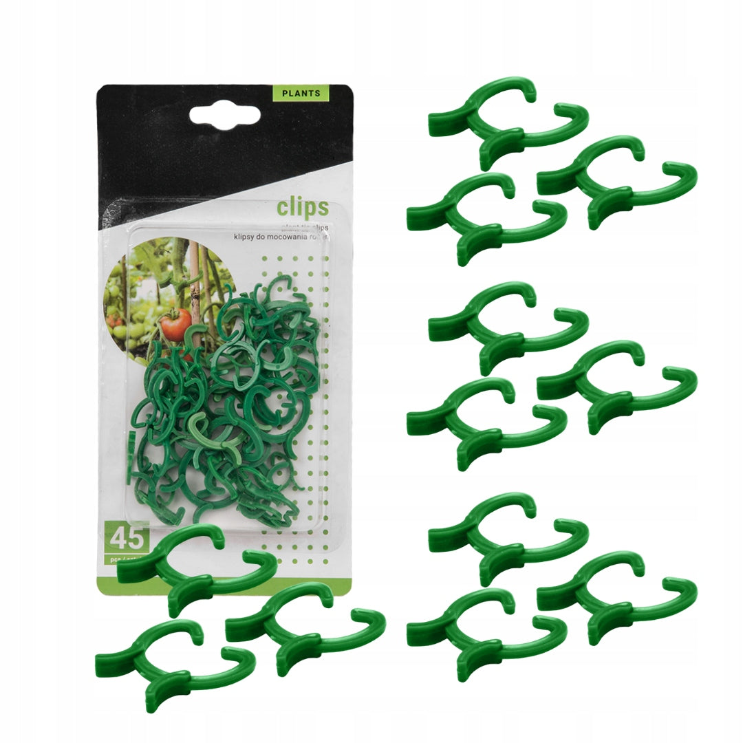 Plant Fastening Clips Fastening Clamps 45 Pcs 3 Sizes For Tomatoes