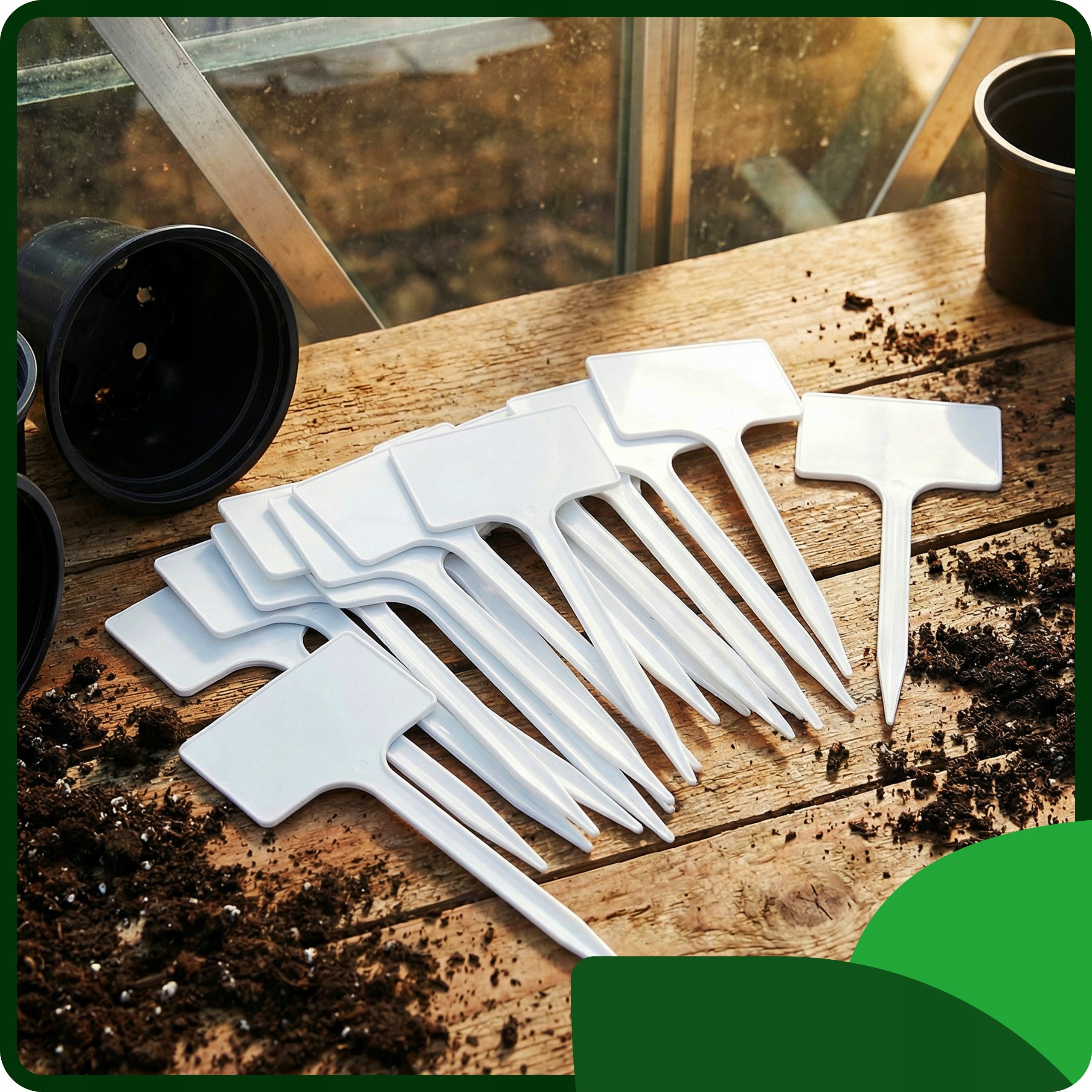 Plant Labels Description Tags 7x10,5cm White Flowers MARKER Manufacturer code do warzyw, ozdobnych, pomidorow, byli, ziół