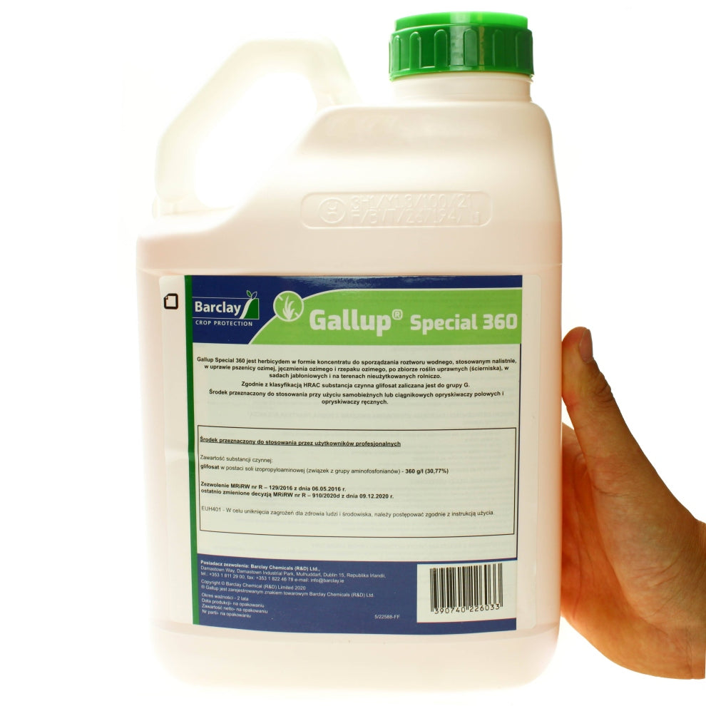 Plant protection product Barclay Gallup Special 360 5 l against weeds Manufacturer code 5390740226033