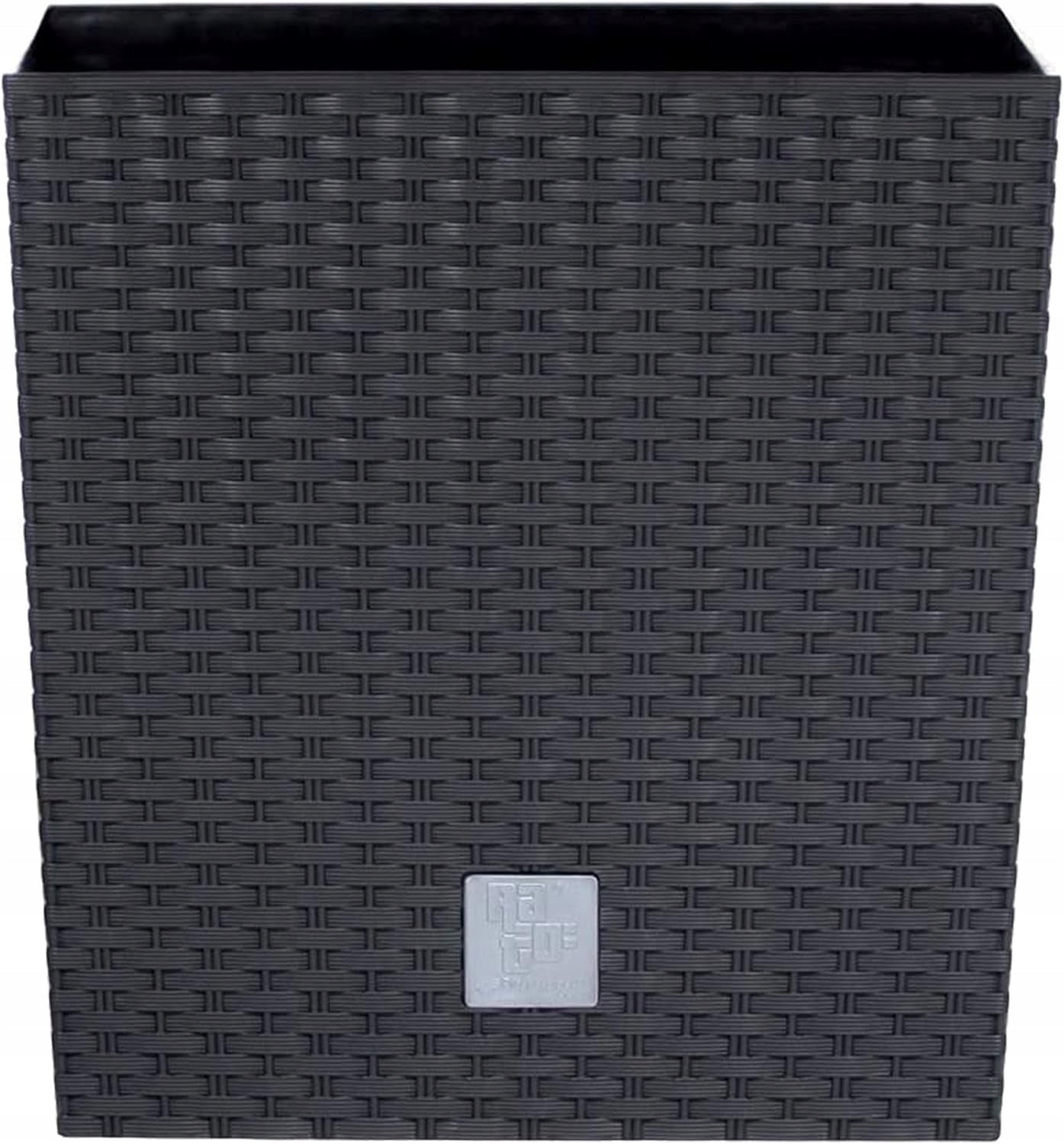 Planter, POT RATTAN COVER FOR BALCONY TERRACE FOR GARDEN ANTHRACITE Product height 17 cm