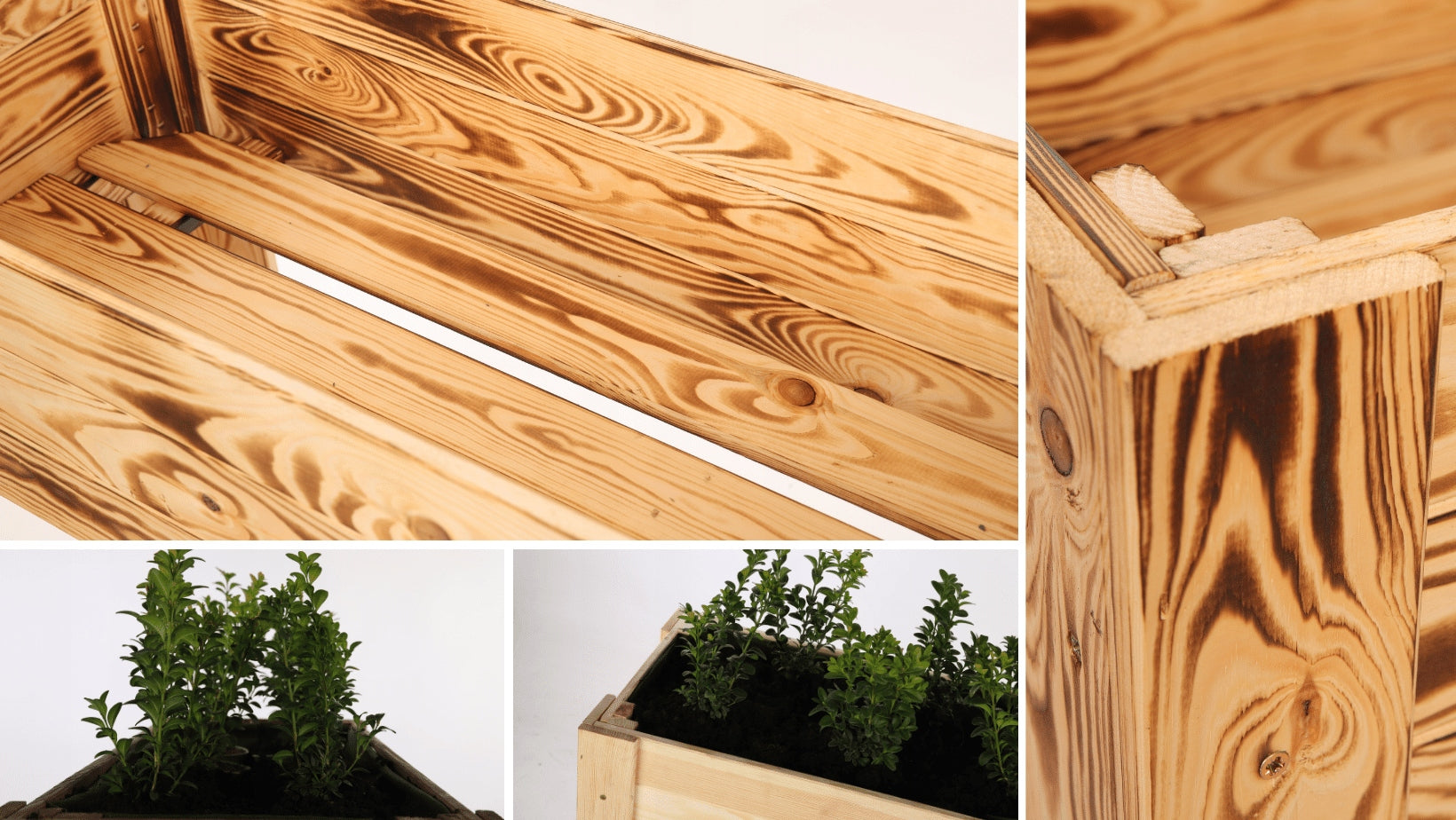 Planter vegetable garden on legs high bed inspection herbarium herb 80x34cm Material wood
