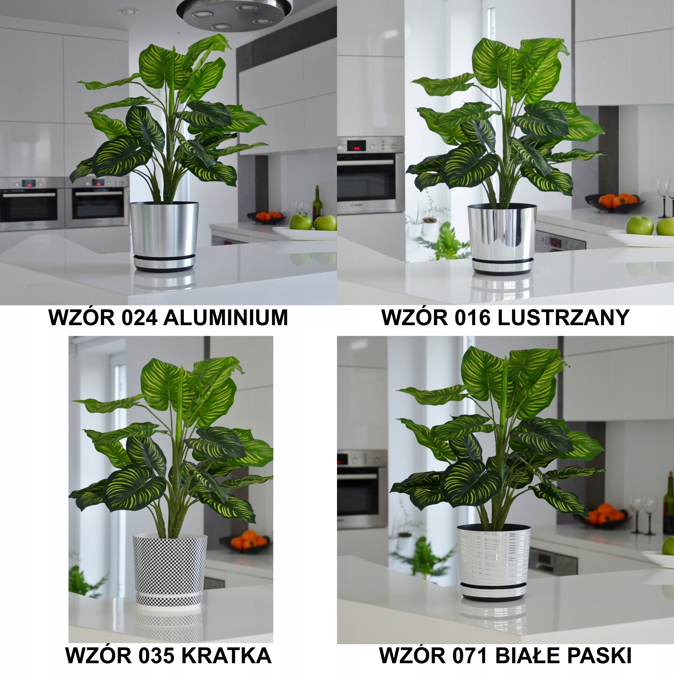 Planter21 WHITE gloss glossy GLAMOUR elegant EAN (GTIN) 5906740315280