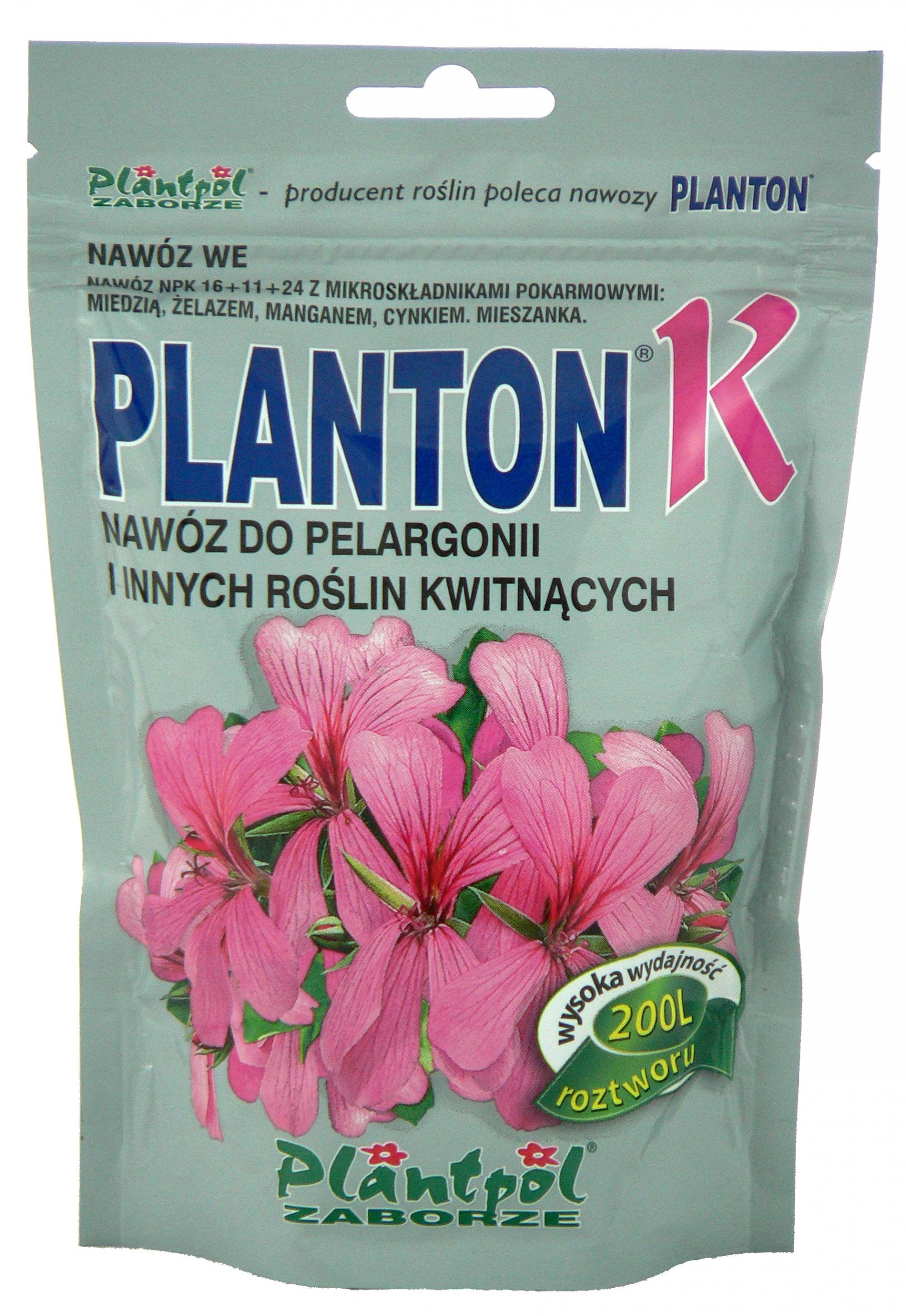 Planton K fertilizer - for flowering 200 g Plantpol