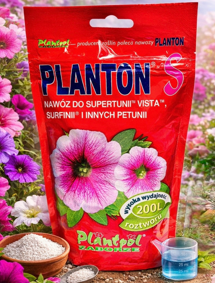 Planton S – Fertilizer for Surfinii and Cascade Petunias 200 g Red Manufacturer Plantpol