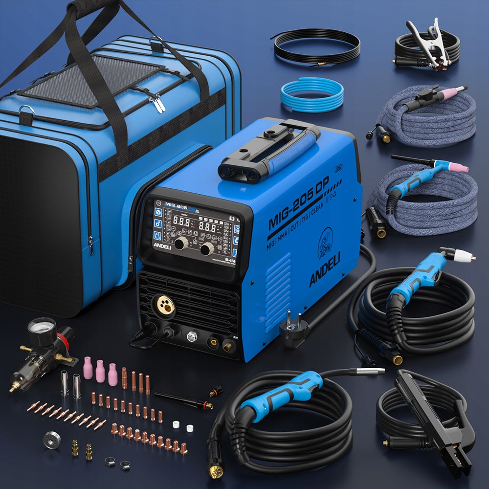 Plasma Cutter/Pulse MIG/HF TIG/Cold/Clean/Stick Aluminum Welding Machine Packaging status original