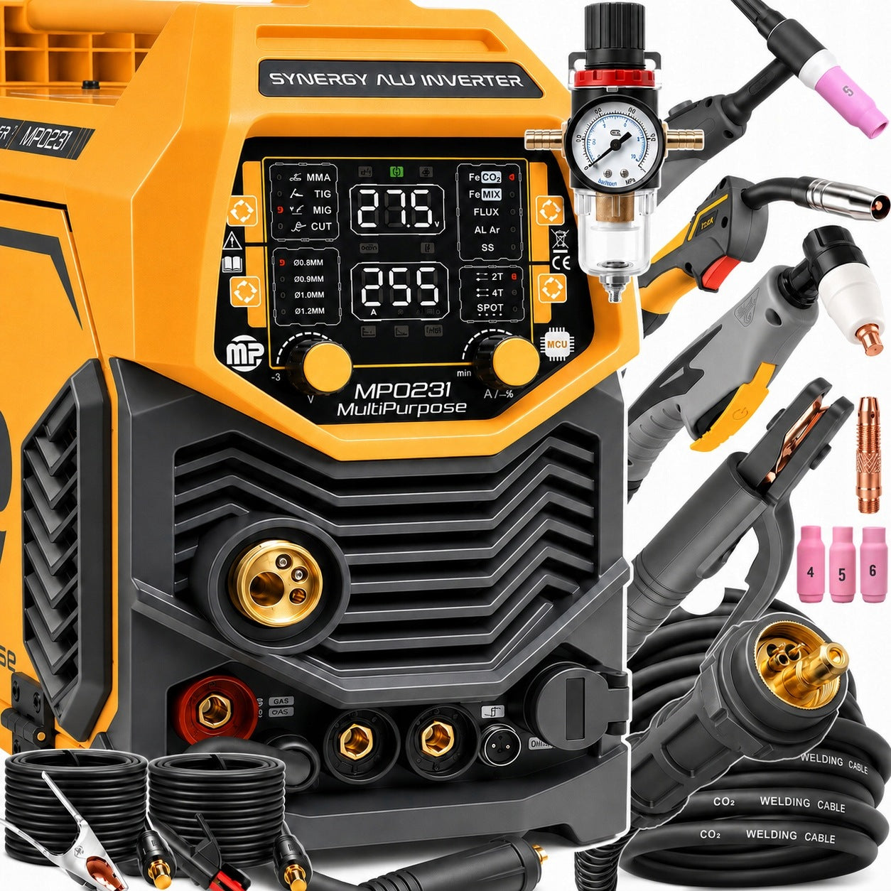Plasma cutter welder Synergy 255A inverter ALU migomat MP0231