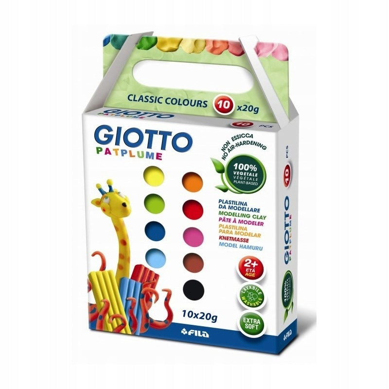Plastilin 10sp Fila GIOTTO Patplume 10x20g 512900 