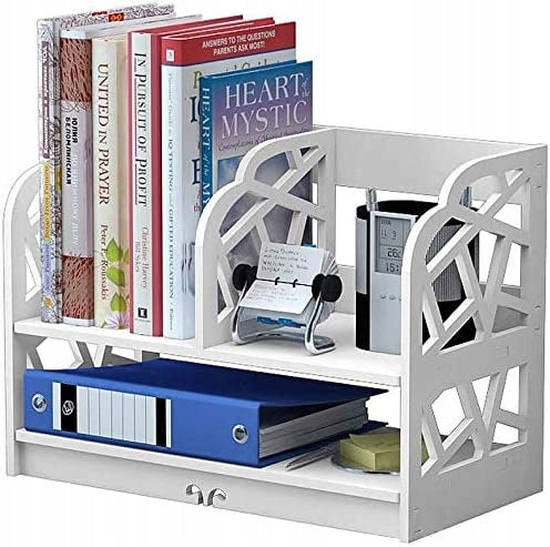 Plastic Desktop Storage Color white