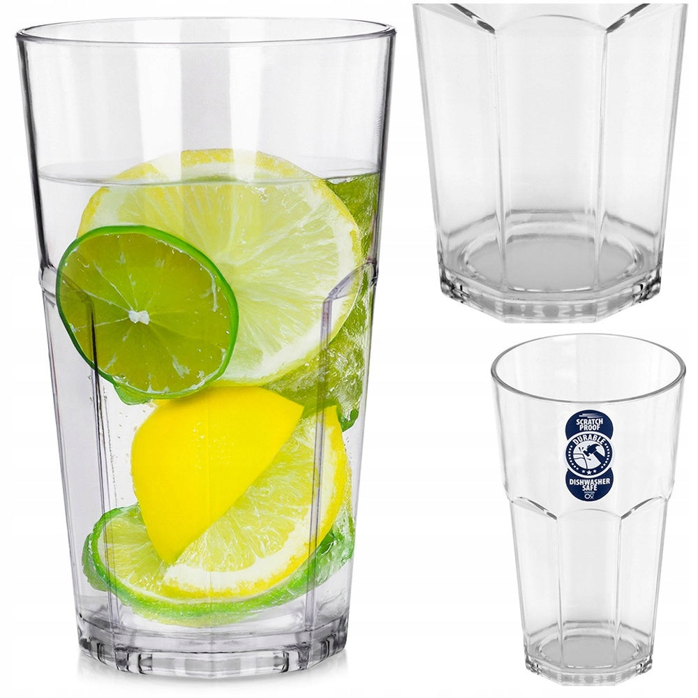 Plastic Glass Reusable Picnic Tourist Unbreakable For Beverages
