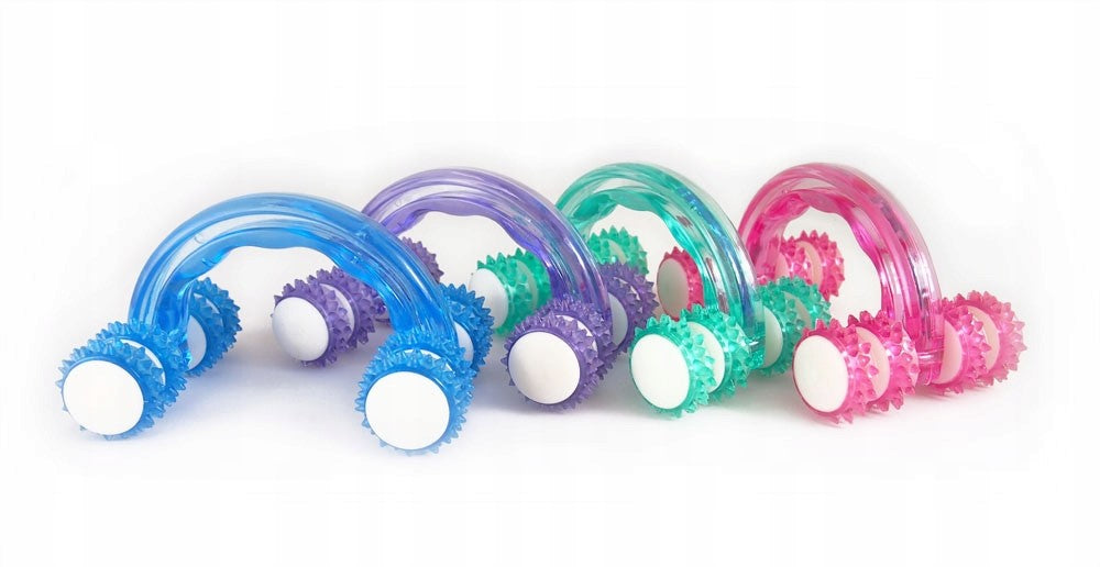 Plastic Roller Body Massager with Handle Purple Medical device no