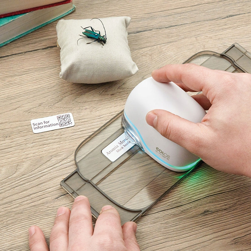 Plastic Self-Adhesive PVC Labels 45x18mm for Colop E-mark, 50 pcs. Manufacturer Colop
